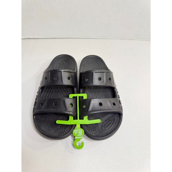 0154 Crocs Black Baya Two strap Sandals Unisex-US 6 Mens, 8 Womens - Picture 3 of 5